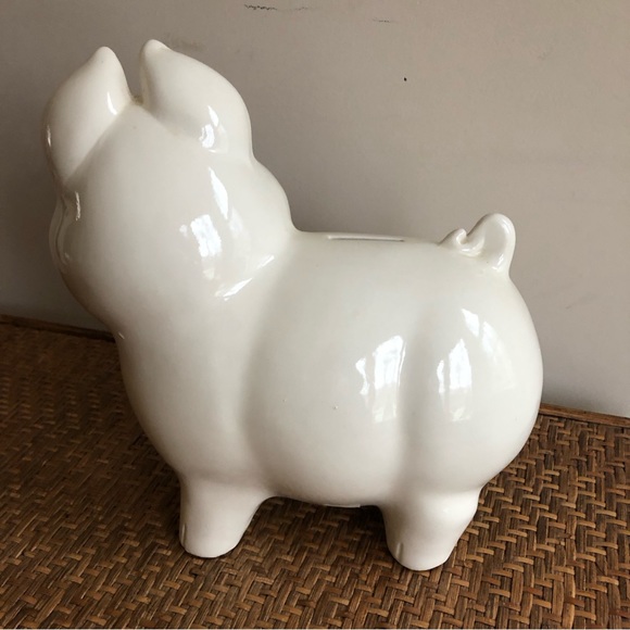 Vintage Rob Roy Large Smiling Piggy Pig Coin Bank - Picture 5 of 10